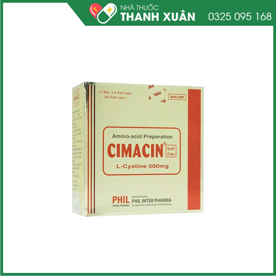 Cimacin điều trị sạm da, viêm da, mề đay, mụn trứng cá, khô tóc&amp;móng